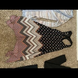 Black patterned dress